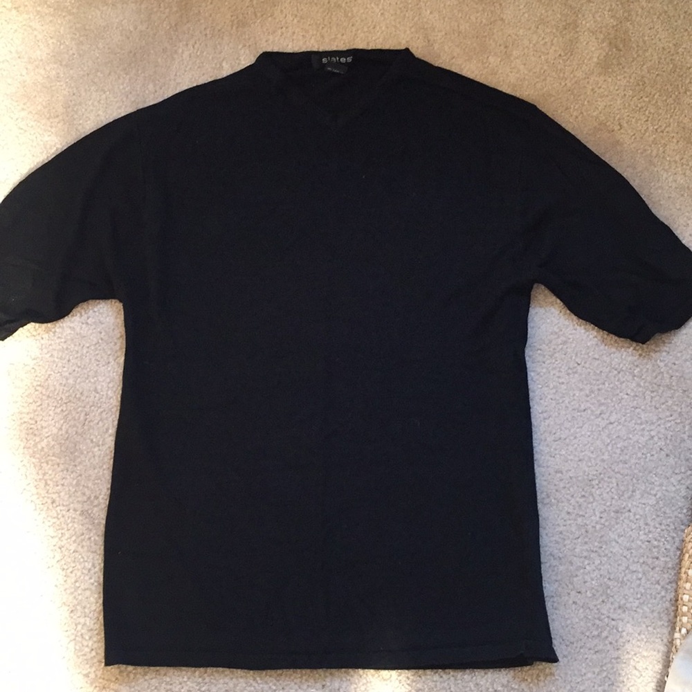 Men’s mostly linen short sleeve sweater